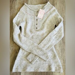 Free People, sueter para mujer, talla XS, Color gris.